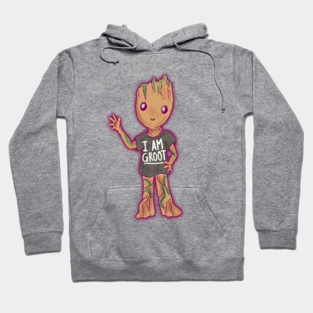 I am (baby) GROOT Hoodie by paigedefeliceart@yahoo.com